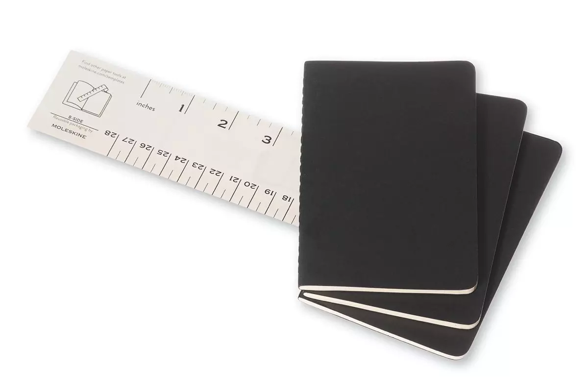 Een Moleskine Cahier Ruled Notebook Pocket Black koop je bij Moleskine.nl